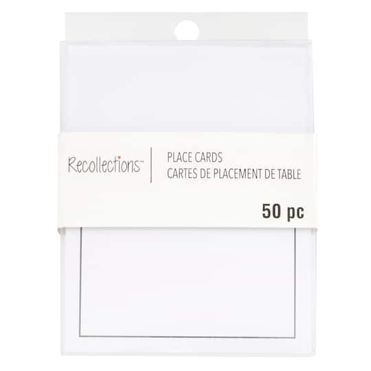 12 Packs: 50 ct. (600 total) Black Trim Place Cards by Recollections&#x2122;